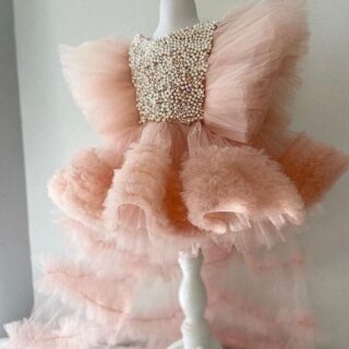 Beautiful Pearl Pink Party Girl Dress